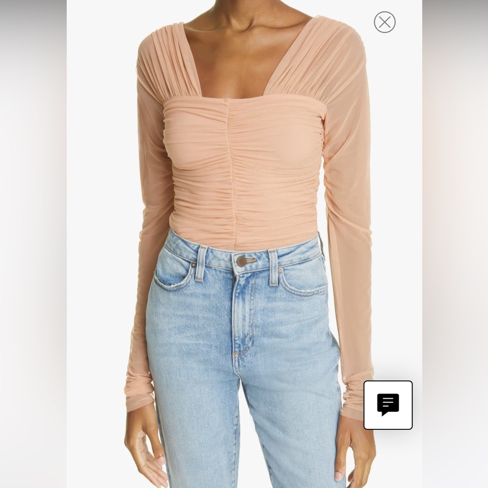 Jackie Ruched Long Sleeve Top ALC